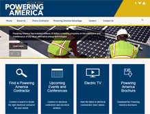 Tablet Screenshot of powering-america.org